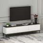 Hanah Home Soporte de TV Blanco con Estantes